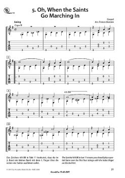 Morone, Franco: Basic Fingerstyle Collection, notes and tab sample