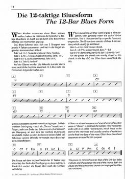 Morone, Franco: My Acoustic Blues Guitar, Anleitung und Spielbuch für Gitarre solo, Noten und Tabulatur Beispiel