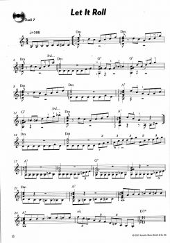Müller, Martin: Easy Jazz & Blues for Nylon-Strings, for classical guitar solo, sheet music sample