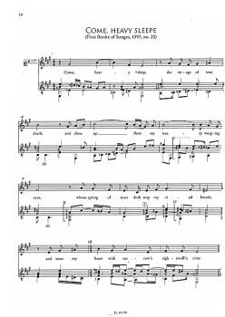 Dowland, John - Sting: Songs from the Labyrinth für Gesang und Gitarre, Noten Beispiel