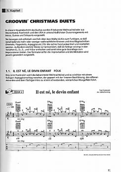 Nünning. Eddie: Groovin` Christmas, for guitar solo and duo, sheet music sample