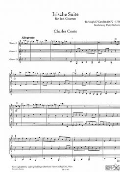 O`Carolan, Turlough: Irish Suite for 3 Guitars or Guitar ensemble, sheet music sample