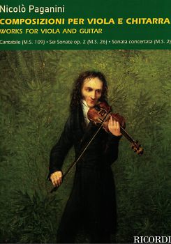 Paganini, Niccolo: Composizioni per viola e chitarra, for viola and guitar, sheet music