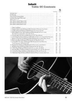 Payne, Rick: Fingerstyle Blues Collection, Inhaltsverzeichnis