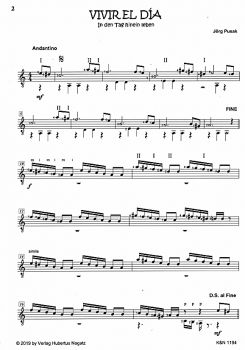 Pusak, Jörg, Kinast, Rainer: La Magia de la Guitarra Vol. 1 for Guitar solo, sheet music sample