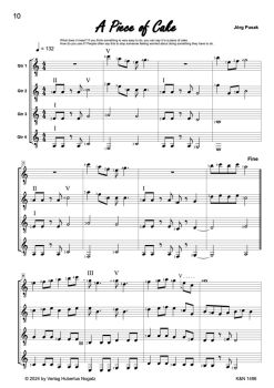 Jörg Pusak Roque Four for four guitars or guitar ensemble, sheet music sample