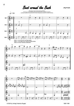 Jörg Pusak Roque Four for four guitars or guitar ensemble, sheet music sample