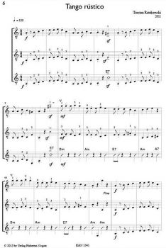 Ratzkowski, Torsten: Alles Tango for 3 Guitars or Guitar ensemble, sheet music sample