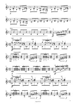Ravel, Maurice: Alborada del gracioso aus dem Klavierzyklus “Miroirs“ für Gitarre solo, Noten Beispiel