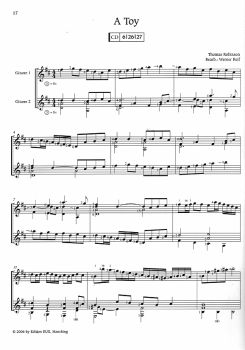 Reif, Werner: Lautenduette - Lute Duets of the Renaissance arranged for 2 guitars sheet music sample