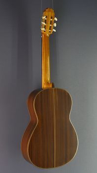 Classical Guitar Ricardo Moreno, model 2a cedar, Spanish Guitar with solid cedar top, back view