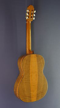 Konzertgitarre mit 63 cm kurzer Mensur - Ricardo Moreno, Modell 3a 63 Fichte , spanische Konzertgitarre mit massiver Fichtendecke und Walnuss an Zargen und Boden, Rückseite