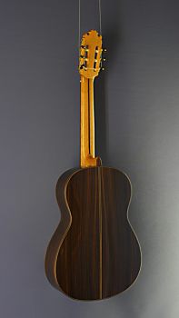 Konzertgitarre mit 64 cm kurzer Mensur - Ricardo Moreno, Modell Albeniz 64 Fichte, vollmassiv aus Fichte und Palisander, Rückseite