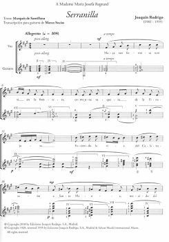 Rodrigo, Joaquin: Album para Canto y Guitarra, for Voice and Guitar, sheet music sample