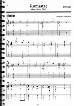 Das Romantische Gitarrenbuch - The Romantic Guitar Book edited by David Ryder, sheet music sample