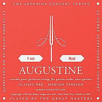 Saiten für Konzertgitarre Augustine rot, regular tension