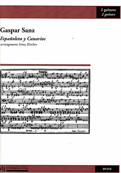 Sanz, Gaspar: Espanoletta y Canarios for Guitar Duo, sheet music