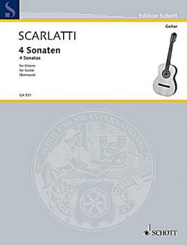 Scarlatti, Domenico: 4 Sonatas, Bearb. Manuel Barrueco, Gitarre solo, Noten