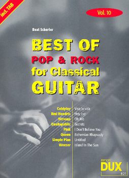 Scherler, Beat: Best of Pop and Rock for Classical Guitar Vol. 10