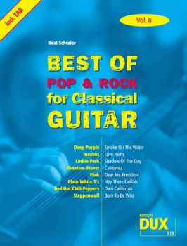 Scherler, Beat: Best of Pop and Rock for Classical Guitar Vol. 8