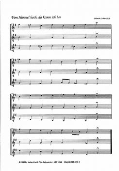 Schindler, Klaus: Advent, Christmas Carols for 3 guitars, sheet music sample