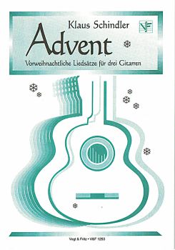 Schindler, Klaus: Advent, Christmas Carols for 3 guitars, sheet music