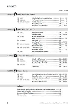 Schneider, Silvio: The Easy Way to Blue Bossa, Gitarrenworkshop zum Einstieg in die lateinamerikanische Musik, Inhaltsverzeichnis