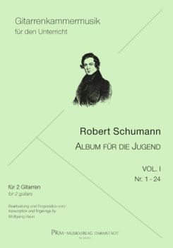 Schumann, Robert: Album für die Jugend Vol. 1, Nr, 1-24, für 2 Gitarren, Noten