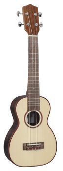 Soprano Ukulele LEHO with solid spruce top, long neck