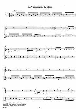 Sor, Fernando: Music for Voice and Guitar, sheet music sample