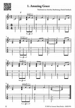 Steinbach, Patrick: Uke`s Finest, Irish Folk, Classic, Ragtime, X-Mas für Ukulele solo in Low G-Stimmung; Noten und  Tabulatur Beispiel