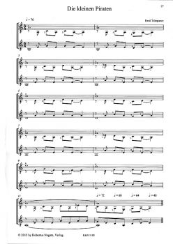 Tcheparov, Emil: Zoo Blues Band 1, leichte Stücke für 1-2 Gitarren, Noten Beispiel