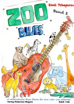 Tcheparov, Emil: Zoo Blues Vol. 2, intermediate piece for 1-2 guitars, sheet music