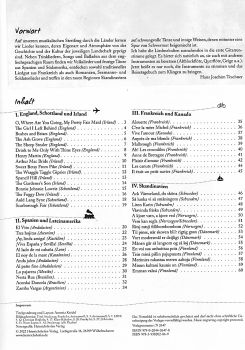 Teschner, Hans Joachim: Das Große Reisetagebuch für 2 Gitarren oder Altblockflöte (Querflöte) und Gitarre, Noten Inhalt