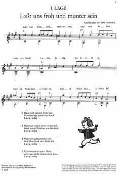 Teschner, Hans Joachim: Jingle Bells, Christmas Carols for guitar, sheet music sample