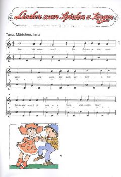 Teuchert, Heinz: Mein Gitarrenspielbuch - Easy songs and pieces for guitar, sheet music sample