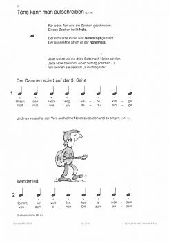 Teuchert, Heinz: Meine Gitarrenfibel Band 1, Gitarrenschule für Kinder Beispiel