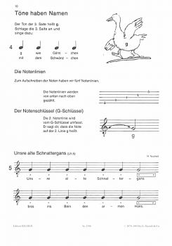 Teuchert, Heinz: Meine Gitarrenfibel Band 1, Gitarrenschule für Kinder Beispiel