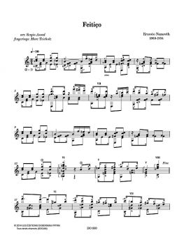 Nazareth, Ernesto: The Music of Ernesto Nazareth for guitar solo, sheet music, sample