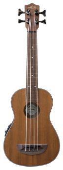 Bass-Ukulele ALEHO fretless mit Pickup und Hülle