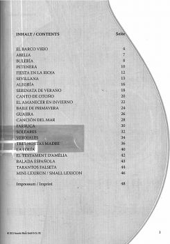 Vassiliev, Konstantin: La Guitarra Música española, sheet music content