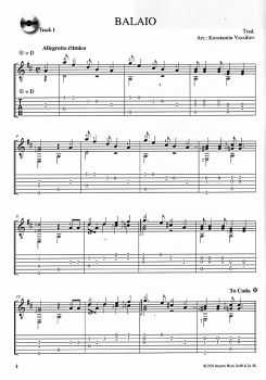 Vassiliev, Konstantin: Masters of Brazilian Music, sheet music for guitar solo sample