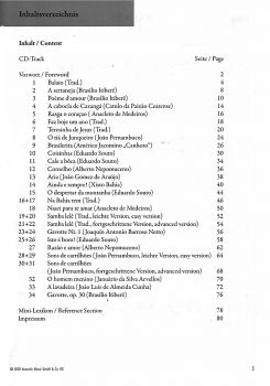 Vassiliev, Konstantin: Meister der Brasilianischen Musik, Noten und Tabulatur für Gitarre solo Inhalt