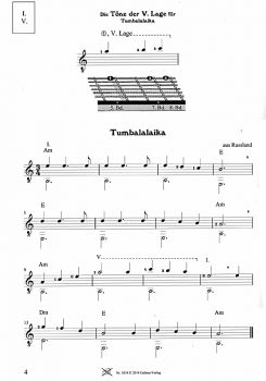 Wagenschein, Matthias: Intruduction to playing in positions, with open basses, guitar solo sheet music sample