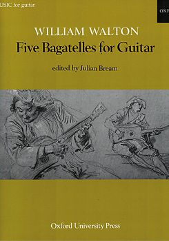 Walton, William: Five Bagatelles for Guitar solo, sheet music
