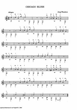 Wanders, Joep: Best of Easy Guitar, Guitar solo sheet music sample