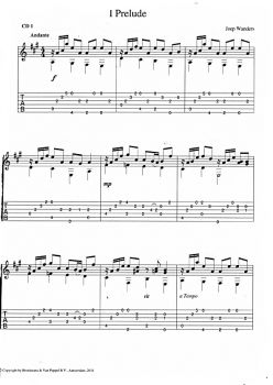 Wanders, Joep: Guitar Recital 1, easy to intermediate pieces for guitar solo, sheet music sample