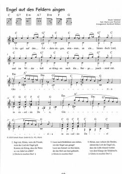 Wolters, Burkhard: Alles Gitarre! - Weihnachtslieder für 1-2 Gitarren, Noten Beispiel