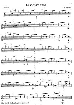 Wolters, Burkhard Buck: Segelflug - for guitar solo, sheet music sample