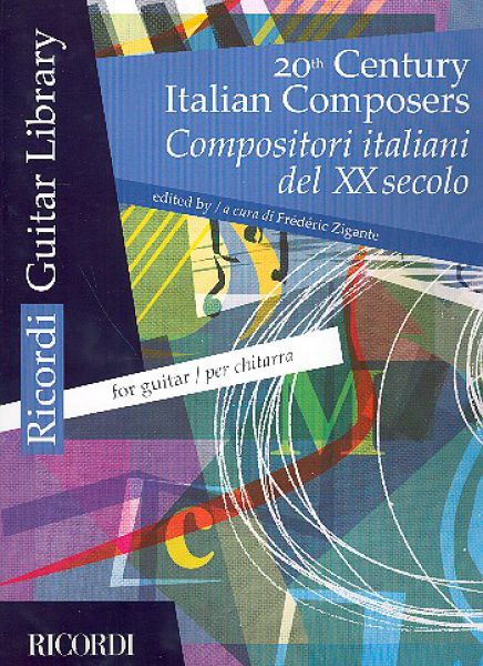 20th Century Italian Composers, Italienische Musik des 20. Jahrhunderts für Gitarre solo, Noten